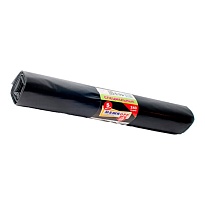 Мешки для мусора 240 л, черные, в рулоне 5 шт., ПВД 80 мкм, 1300х900 мм, МЕШКОFF, 4217 в Магнитогорске